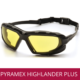 Gafas de seguridad y protección industrial PYRAMEX HIGHLANDER PLUS AMBAR