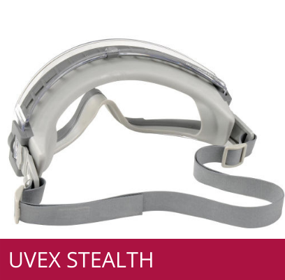 Gafas de seguridad UVEX STEALTH para formula color gris